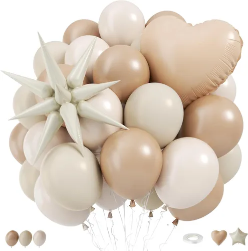 Miniatura 10 de Globos de fútbol, globo de látex marrón salvia de 12 pulgadas con globos de papel de aluminio impresos de fútbol, decoraciones de fiesta de fútbol