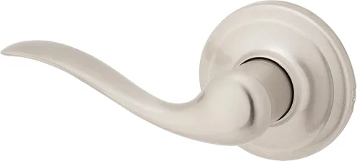 Miniatura 28 de Kwikset Tustin Manija de Puerta de Paso Interior, Palanca para Puertas de Armario y Pasillo, Palanca de Manija Reversible Sin Bloqueo, Bronce Bronce