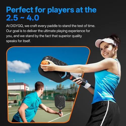 Miniatura 9 de DGYGQ Pickleball Paddles with Polypropylene Honeycomb Core, T700SC Power Carbon Fiber Pickleball Paddle, Increased Power for Ultimate Spin &