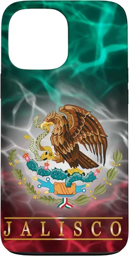 Funda para iPhone 13 Pro Max Jalisco con la bandera de México, funda orgullosa de las raíces mexicanas