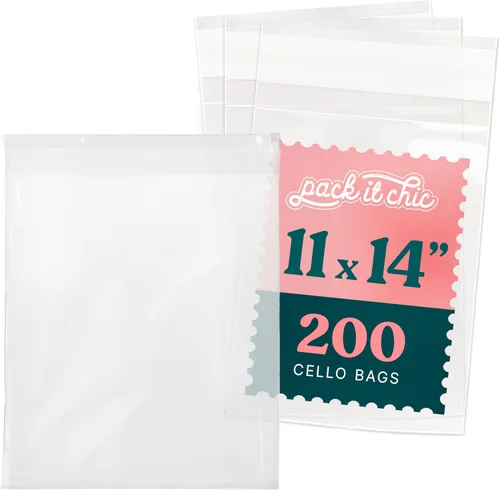 Miniatura 10 de Pack It Chic - Bolsas de celofán resellables transparentes de 10 x 13 pulgadas (paquete de 1000) - Se adapta a impresiones, fotos, documentos de 10