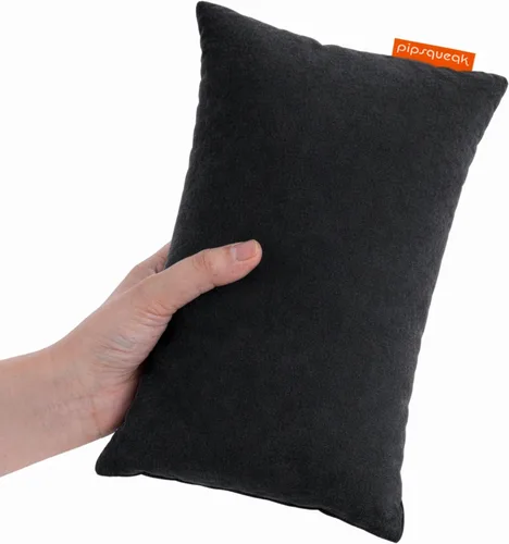 Almohada de microfibra Pipsqueak - Pequeña, Mini, Pequeño - 27.9 x 17.8 cm - Perfecta para viajes, autos, aviones, camping, perros, niños pequeños,