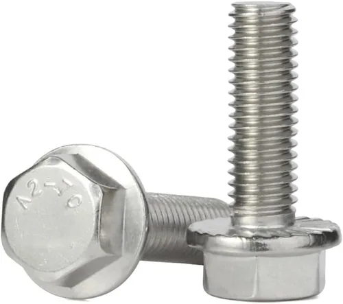 Miniatura 3 de M6 x 0.394 in 0.472 in 0.630 in 0.787 in 0.984 in Brida Tornillos de cabeza hexagonal brida Surtido de tornillos hexagonales, acero inoxidable 18-8