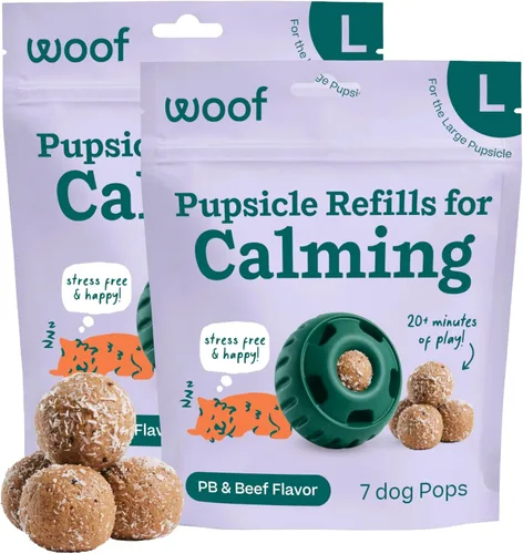 Miniatura 17 de WOOF Pupsicle - Paletas de repuesto para calmar – Recambios de larga duración para el juguete Pupsicle para promover la calma – Golosinas calmantes