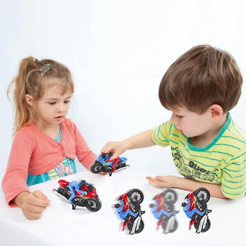 Miniatura 6 de Motocicletas de juguete - Divertidos juguetes de motocicleta para niños de 3 a 8 años de edad de 1 a 8 años, colección de motocicletas fundidas a