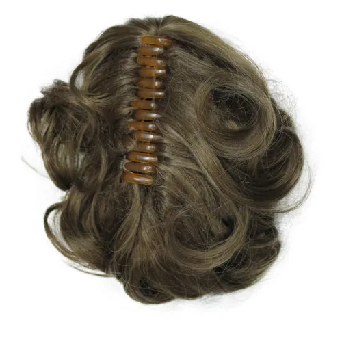 Miniatura 4 de Wiginway Cola de caballo de pelo para mujer, extensiones de cabello ondulado con clip, color marrón dorado rojizo claro # 130 Rojo cobre