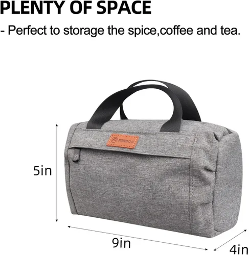 Miniatura 5 de FIREDOG Bolsa a prueba de olores, probada en perros, a prueba de olores, bolsa grande a prueba de olores para almacenamiento de viaje, 9 x 4 x 5 Gris