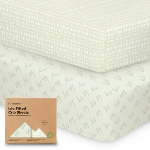 Miniatura 20 de KeaBabies Paquete de 2 sábanas de cuna para bebé, para niño y niña - 52x28 Fibra viscosa derivada del bambú, sábana para cama de niño pequeño