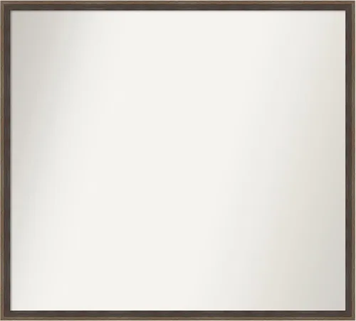 Miniatura 107 de Amanti Art Brown Bathroom Mirror for Over Sink, 23x41 Custom Made Hardwood Wedge Mocha Rectangle Vanity Mirror, Large Modern Wood Frame, Hangs