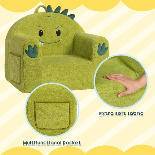 Miniatura 7 de ALIMORDEN Serie Animal Silla para Niños, Silla de Sofá para Niños Pequeños Rellena de Espuma Ultra Suave y Cómoda, Sofá para Niños Pequeños