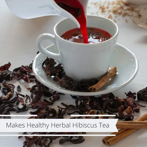 Miniatura 2 de It's Delish - Hojas de té secas de flor de hibisco prémium de 2 onzas – Corte 100% natural y puro tamizado fresco para té y bebidas – Sabor rico