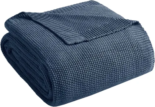 Miniatura 2 de INK+IVY Manta de punto Bree para cama, sofá y sillón, ligera, transpirable, suave y acogedora para verano, tamaño King (108 x 90 pulgadas)