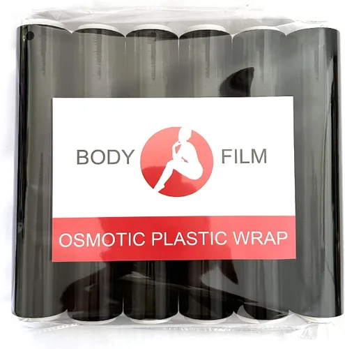 Miniatura 5 de 6 rollos de 200 pies de plástico osmótico para adelgazar el cuerpo, envoltura para entrenamiento y mejorar el sudor, envoltura de estómago