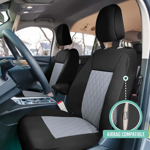 Miniatura 2 de FH Group Fundas de asiento de automóvil de ajuste personalizado hechas específicamente para la base Ford Explorer 2020-2024, fundas de asiento