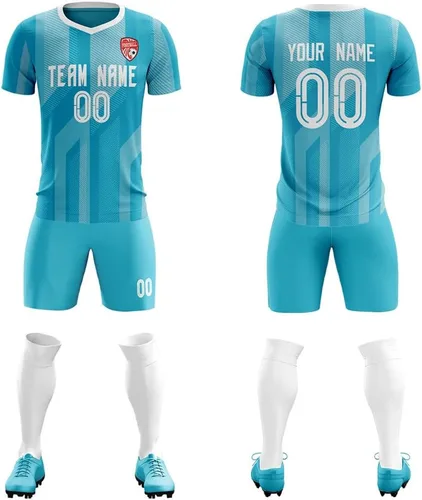 Uniforme de camiseta de fútbol personalizado para hombres, mujeres, niños, camisa y pantalones cortos personalizados con número de nombre