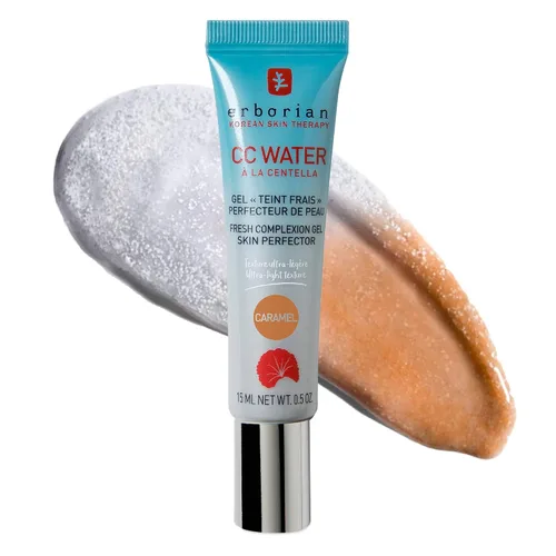 Erborian CC Water Gel Color Corrector, Tone-Evening Skincare Makeup Hybrid Hydrates, Blurs for Glass, Dewy, Glowy Finish, Lightweight, Korean