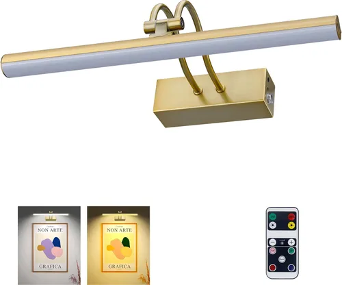 Miniatura 16 de RAIFOOLLY Luz de imagen, luces de imagen para pared inalámbricas, luces de imagen de 16 pulgadas con temporizador y regulable, luces de pared a