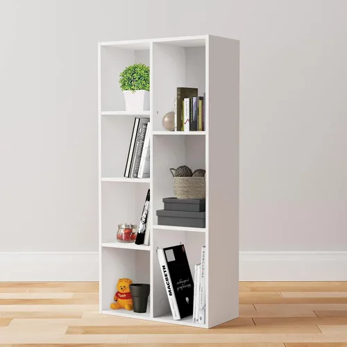 Miniatura 2 de Amazon Basics Estantería organizadora de 7 cubos, almacenamiento para el hogar y la oficina, 9.25 pulgadas de profundidad x 19.49 pulgadas de ancho