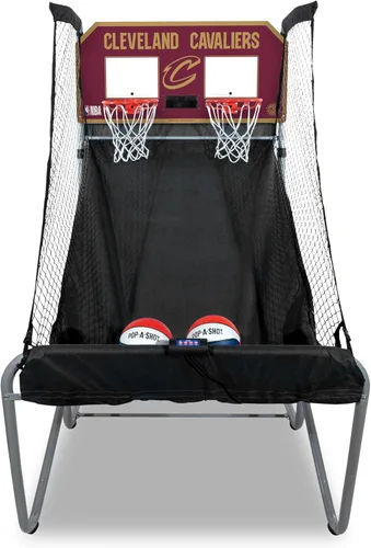 Miniatura 14 de Pop-A-Shot - Home Dual Shot Arcade Basketball Game with NBA Graphics l Sensor Scoring l 16 Game Modes l 7 Balls l Foldable Storage l for All NBA Fans