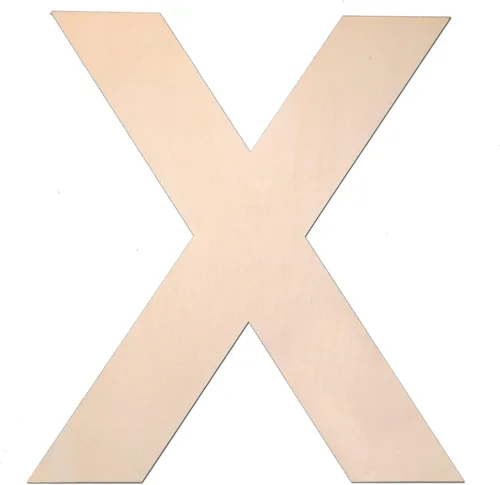Miniatura 34 de Símbolo de madera de 12 pulgadas &, letra grande de madera sin terminar de 1/4 de pulgada de grosor para manualidades de bricolaje, decoración