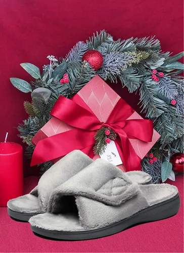 Miniatura 3 de Pantuflas ortopédicas ajustables con soporte de arco ortopédico para mujer para fascitis plantar con talón ortopédico