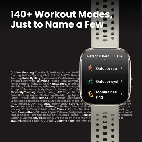Miniatura 7 de Amazfit Bip 6 - Reloj inteligente de 46mm, batería de 14 días, pantalla AMOLED de 1.97 pulgadas, GPS y mapas gratuitos, AI, llamada y mensaje Negro