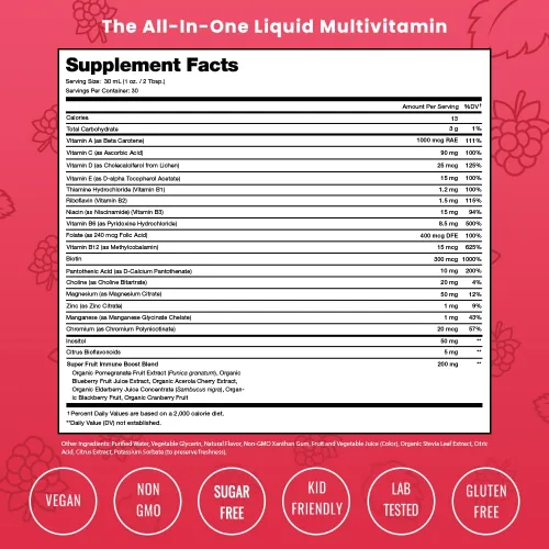 Miniatura 3 de NutraChamps Gomitas de biotina (paquete de 2) y multivitaminas líquidas, paquete de 3