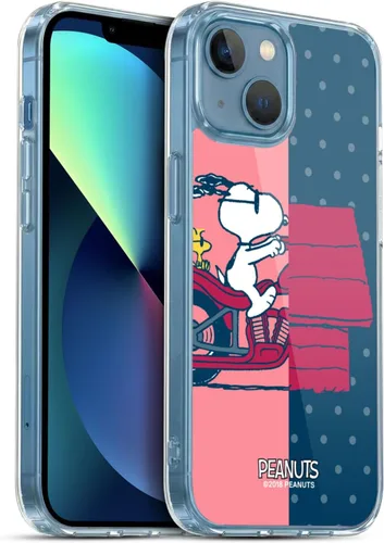 Miniatura 50 de Head Case Designs Funda de gel con licencia oficial de Peanuts Snoopy & Woodstock Halfs and Laughs [protección de grado militar] compatible