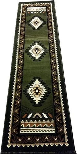 Miniatura 36 de YHSF Alfombra del suroeste para sala de estar, dormitorio, cocina y más, fácil de limpiar, suave y duradera, alfombra tribal nativa americana, a