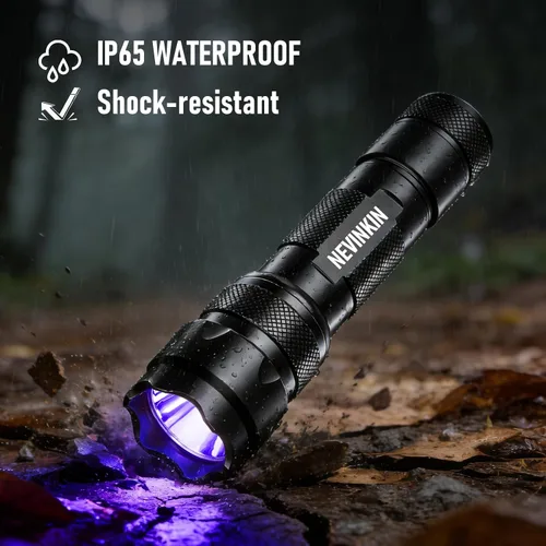 Miniatura 7 de Linterna UV 365nm Linterna de luz negra, potente linterna ultravioleta para manchas de orina de mascotas, pegamento UV curado, escorpiones, resina