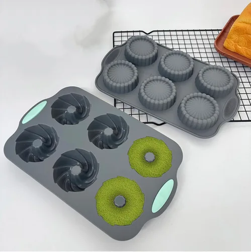 Miniatura 6 de Molde de hielo de corona, bandeja de cubitos de hielo de corona navideña de silicona y conjunto de moldes de copos de nieve, moldes de chocolate