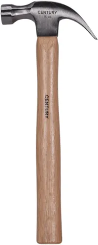 Miniatura 10 de Century Drill & Tool 72278 Martillo de garra recta, 24 onzas, acero forjado en gota, mango de madera de nogal, martillo rasgado duradero