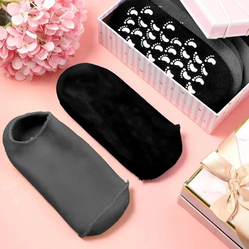 Miniatura 6 de JaGely 6 pares de calcetines hidratantes, calcetines de gel suave para pies secos y agrietados, pieles forradas de gel para el cuidado de los pies