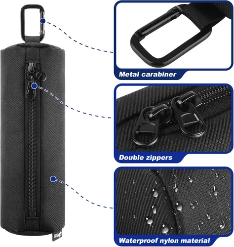 Miniatura 3 de Cosmos Soporte para pelotas de pickleball, bolsa de almacenamiento portátil con gancho, bolsa de accesorios de viaje con capacidad para 3 bolas