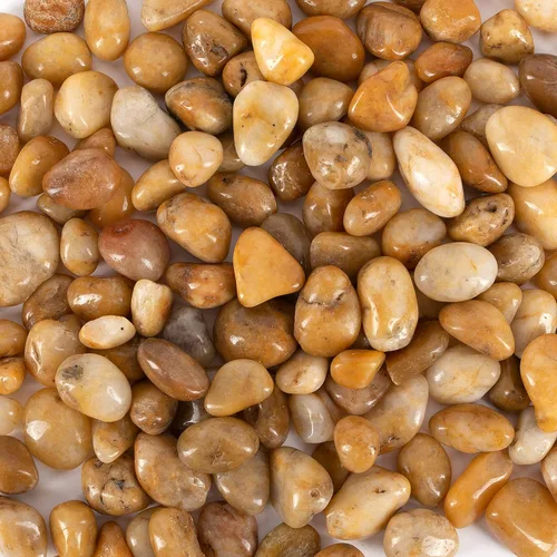 5 libras aprox. 130 piedras de río para plantas, piedras pulidas decorativas naturales para macetas, rocas suculentas, grava de acuario (0.8-1.6
