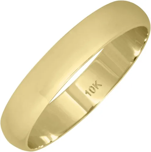 Miniatura 3 de 2mm - 6mm Domed Wedding Band in 10K Yellow Gold