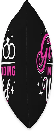 Miniatura 2 de Happily Ever After & Co Just A Girl World Wedding Bride Throw Pillow, 16x16, Multicolor