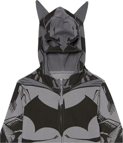 Miniatura 3 de DC Comics Sudadera con capucha y cremallera de Batman para niños, DC - Niños 4-20
