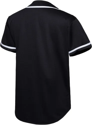 Miniatura 2 de EALER BJ80 Series - Camiseta de béisbol para hombre, con botones, manga corta, hipster, hip hop, uniformes deportivos