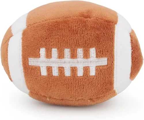 Miniatura 7 de Pelotas de Juguete para Perros - Baloncesto de Felpa Masticable para Perros, Pelota Chirriante Suave para Mascotas Rellena de Material Esponjoso
