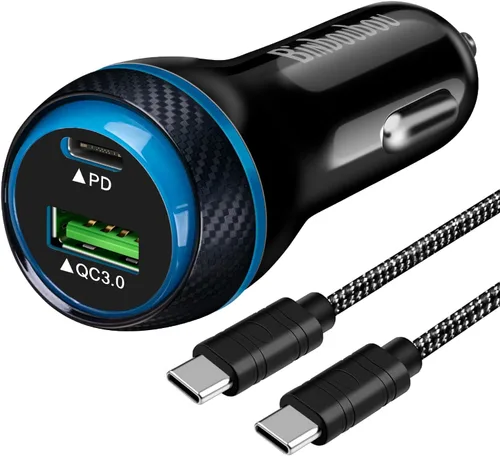 Miniatura 7 de Paquete de 2 cargadores de coche PD rápidos para iPhone 17/16/15, [USB C PD/PPS y USB A QC3.0] Adaptador de encendedor de cigarrillos de coche súper