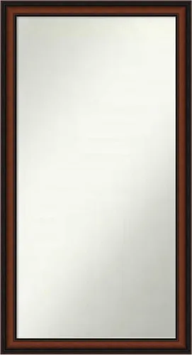 Miniatura 31 de Amanti Art Espejo de pared personalizado no biselado (24 x 27 pulgadas), marco estrecho de nogal chipre - varios tamaños personalizados - Espejo