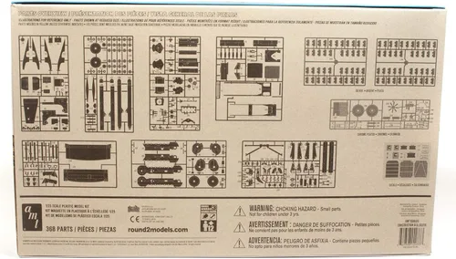Miniatura 2 de AMT Kit de modelo de niveladora de construcción a escala 1:25, blanco (AMT1086)