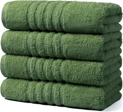 Miniatura 12 de Aibaser Toallas de mano - 16x30 pulgadas - Toallas de mano ligeras y altamente absorbentes para baño, viaje, gimnasio, ducha y spa (Azul)