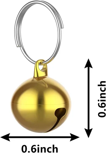 Miniatura 3 de 24 juegos de campanas de gato para gato y perro collar colgante Pet Bell Pet colgante accesorios (color mezclado)