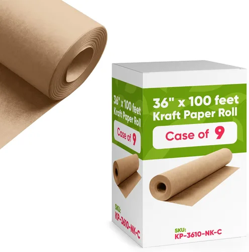 Miniatura 31 de Papel kraft negro de 36 x 1200 pulgadas (100 pies) (caja de 9 rollos), 45 libras de grosor, papel kraft para la escuela, papel de color artístico