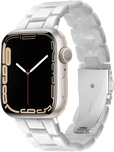 Miniatura 43 de HOPO Compatible With Apple Watch Band Thin Lightweight Resin Strap Bracelet Fashion Wristband Replacement For iWatch Bands Series Ultra 11 10 9 8 7