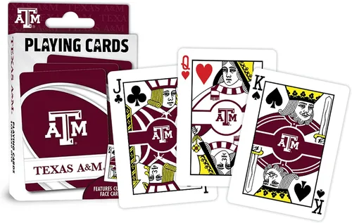 Miniatura 4 de MasterPieces - Juegos de mesa para la familia - Cartas de juego de la NCAA Texas A&M Aggies - Baraja de cartas con licencia oficial para adultos