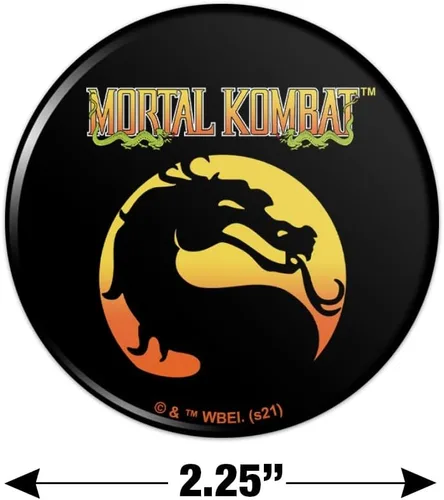 Miniatura 3 de Mortal Kombat Klassic Logo Cocina Refrigerador Locker Botón Imán