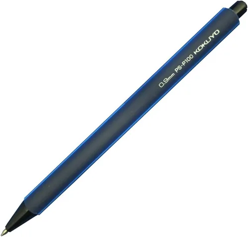 Portaminas mecánico Kokuyo Enpitsu, lápiz de 0,9 mm, azul oscuro, importado de Japón (PS-P100DB-1P)